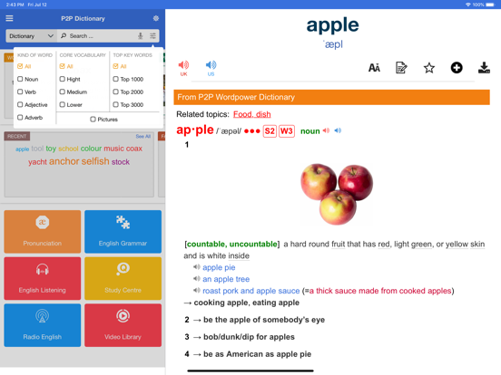 Screenshot #5 pour P2P Dictionary of English PRO