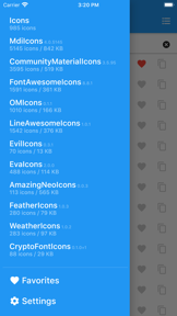 Icon Finder for Flutter screenshot