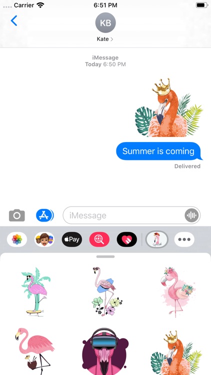 Flamingo Tropical Stickers