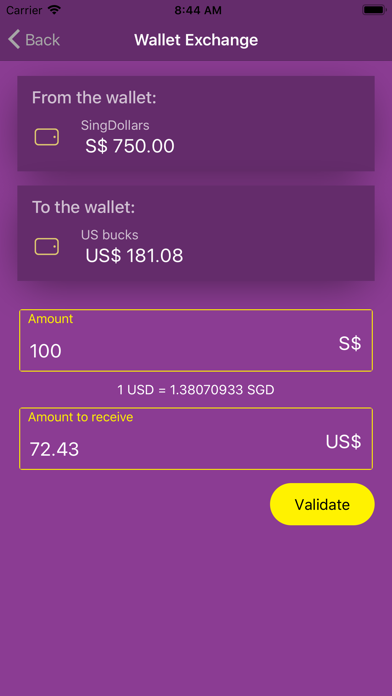 Pocket Money Wallet screenshot 2