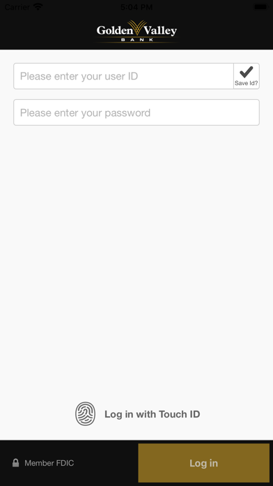 Golden Valley Bank Business Screenshot
