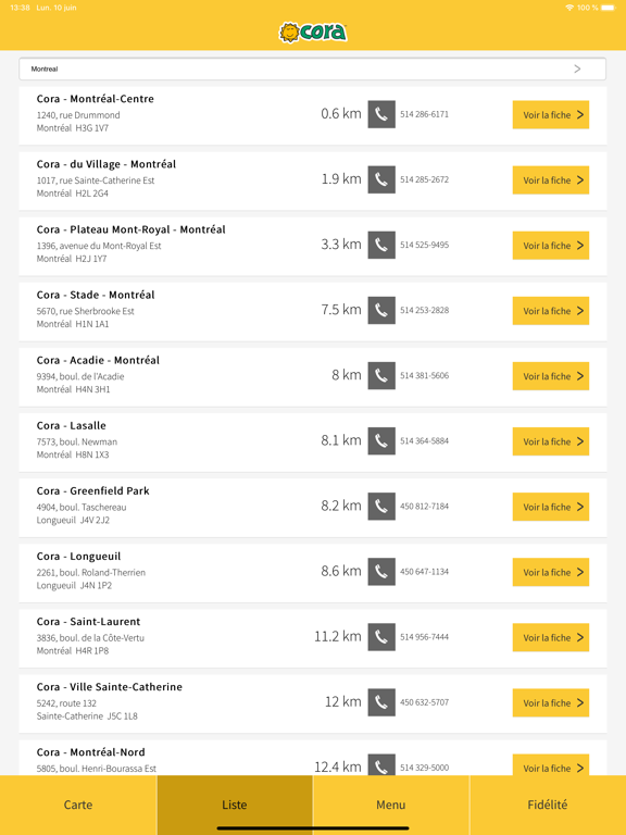 Screenshot #5 pour Cora Restaurants