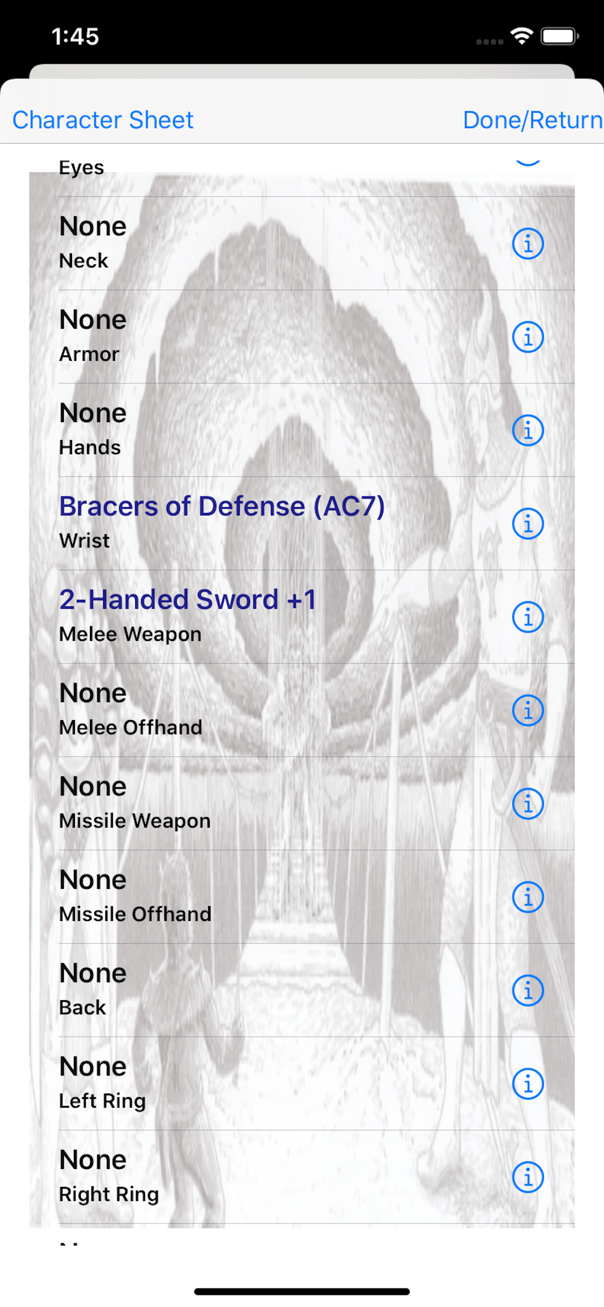 Character Gen for 1st Ed DnD