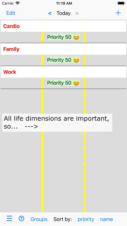 Activities and Priorities screenshot-0