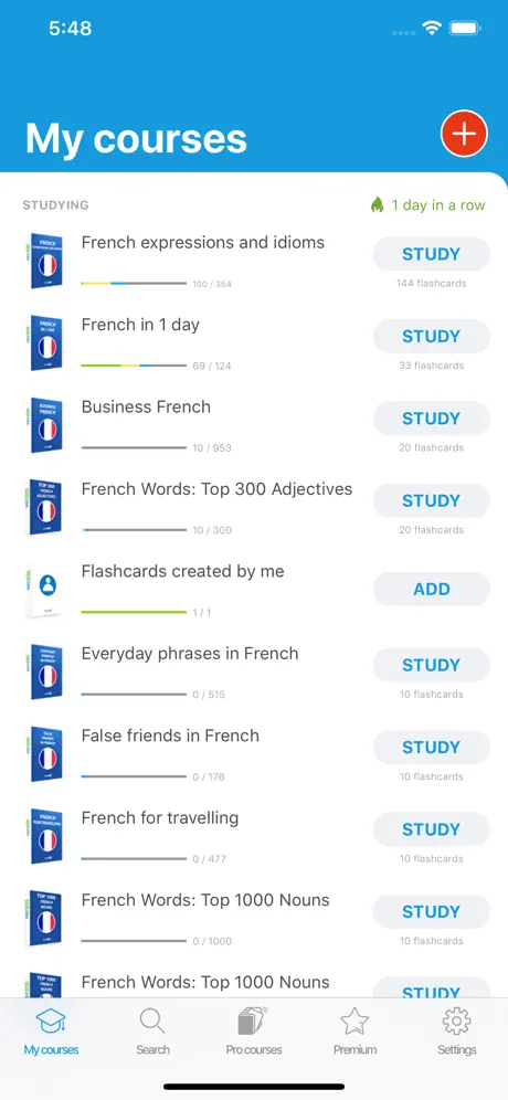 Fransızca Öğrenme - Voc App