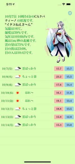 Game screenshot お天気ずん子 hack