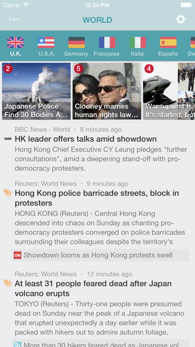 NewsFlash ~ Breaking News & World Headlines RSS Reader Screenshot 2