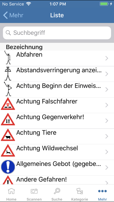 Zeichen der Sicherheit Screenshot