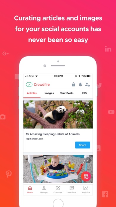 Crowdfire Screenshot