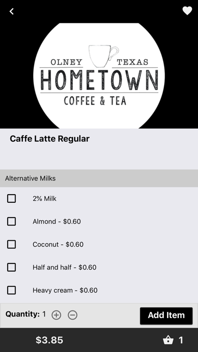 Hometown Coffee and Tea Screenshot