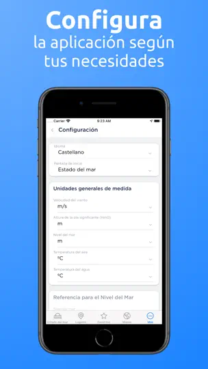 Captura de pantalla de IMar en iPhone 8