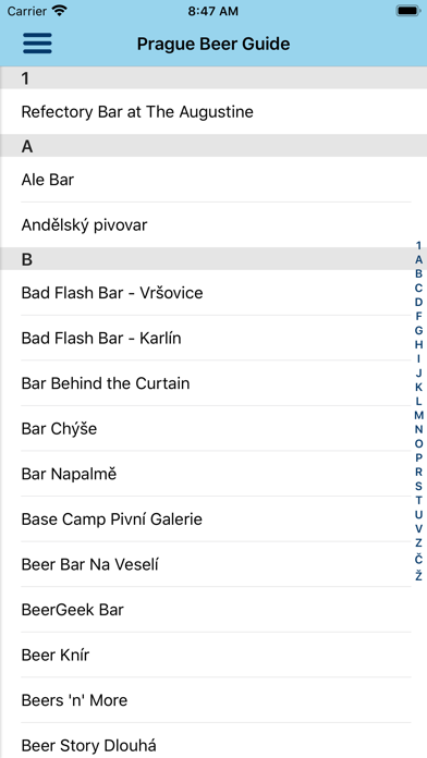 Beer Guide Prague Screenshot