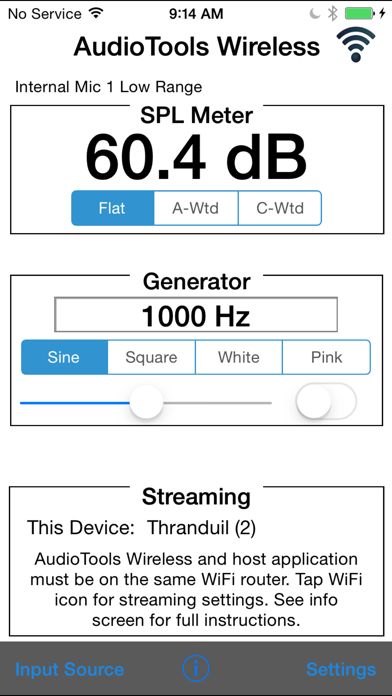 Screenshot #1 pour AudioTools Wireless
