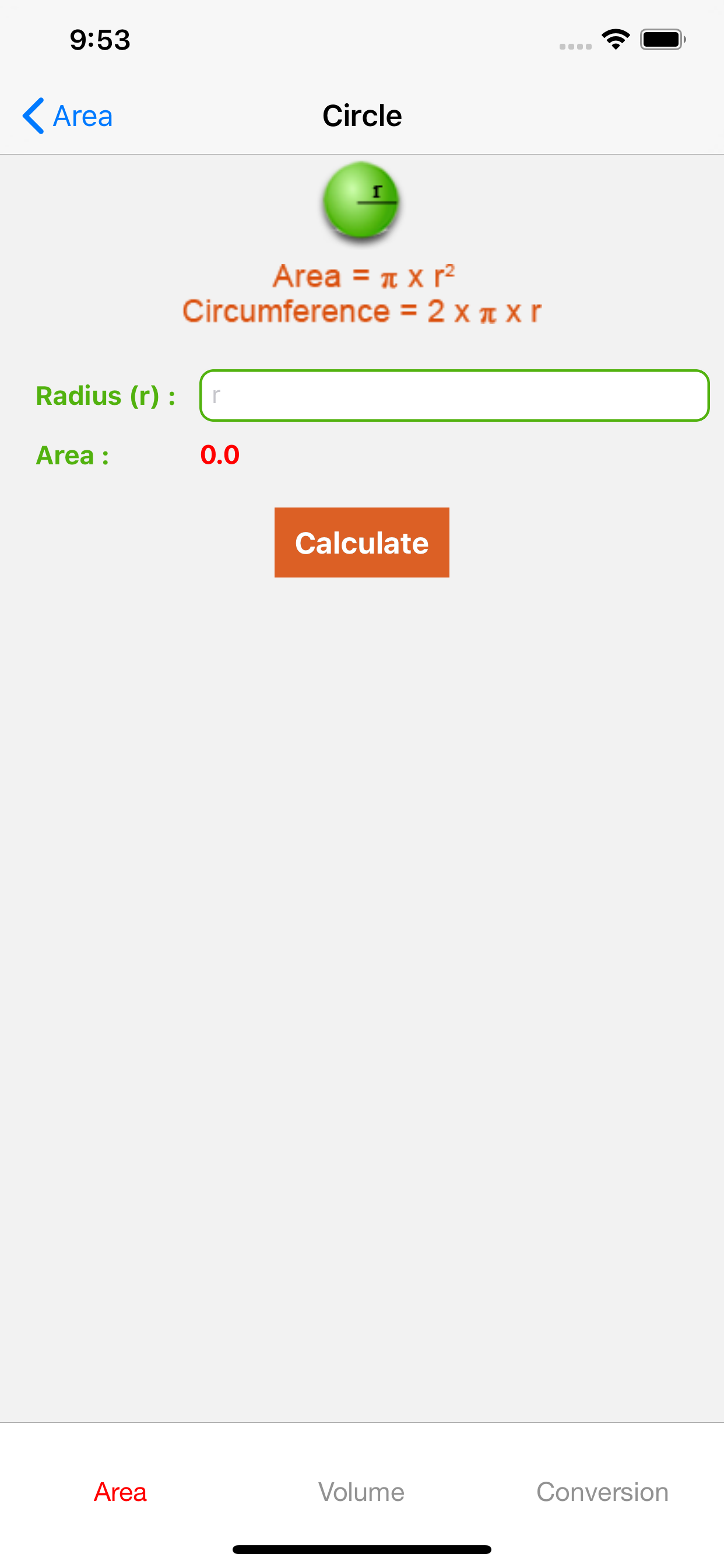 Area Volume and Conversion