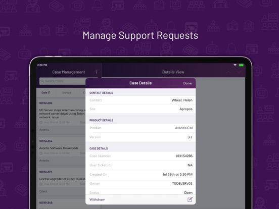 Screenshot #5 pour AVEVA Customer FIRST Support