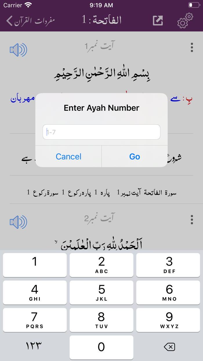 Mufradat ul Quran  Urdu