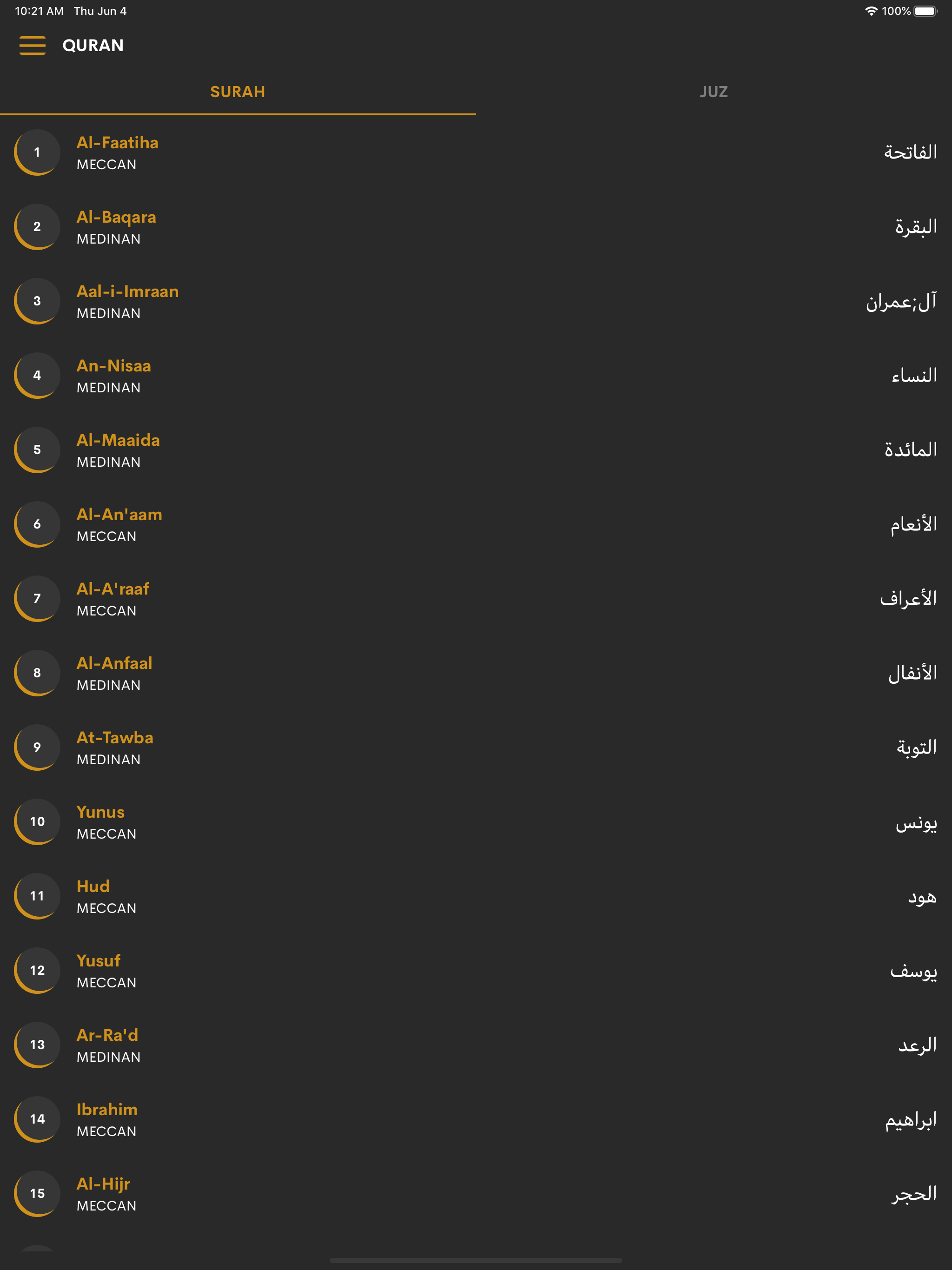 Quran with Hindi translation screenshot 6