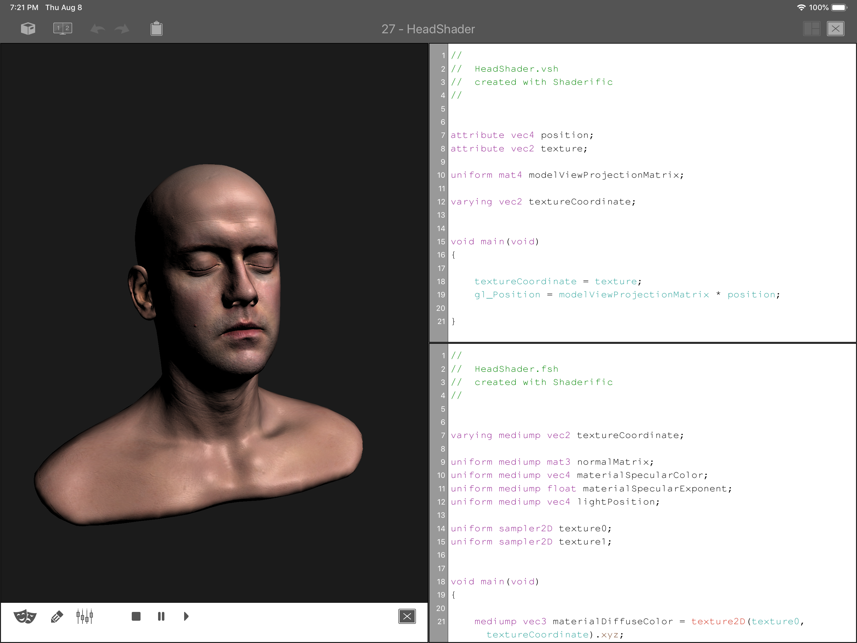 Shaderific - OpenGL editor screenshot 6