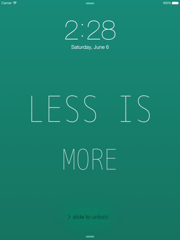 Lock Wallpaper deco iPad screenshot