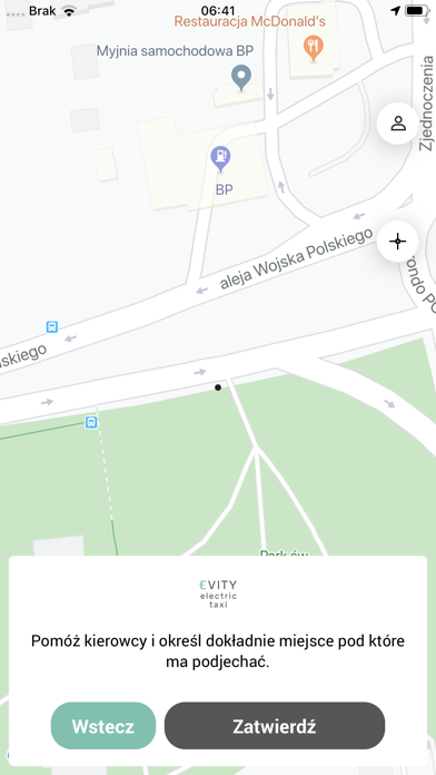 Evity electric taxi Screenshot