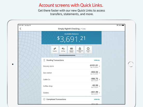 Personal Banking screenshot