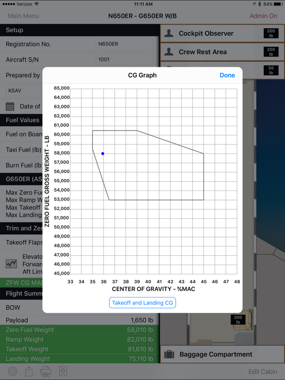 Screenshot #5 pour Gulfstream PlaneBalance