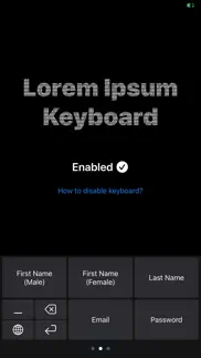 How to cancel & delete lorem ipsum keyboard 2