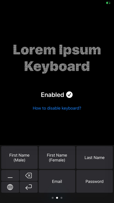 Lorem Ipsum Keyboard screenshot 2