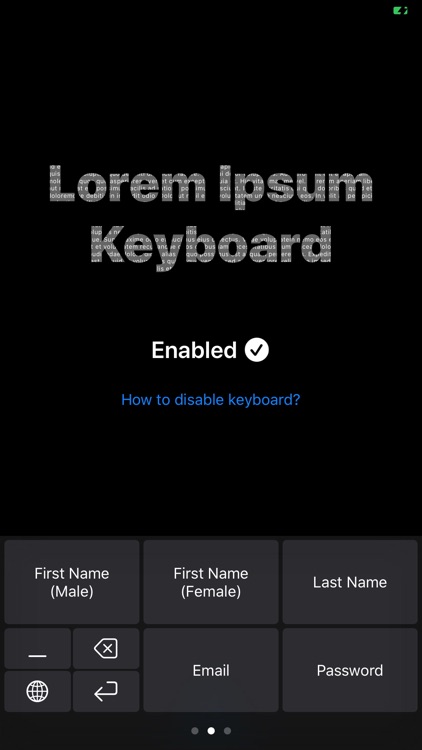 Lorem Ipsum Keyboard