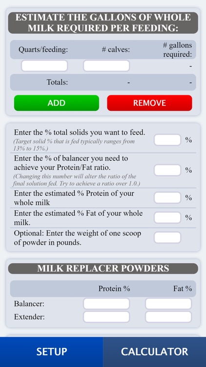 Whole Milk Calculator