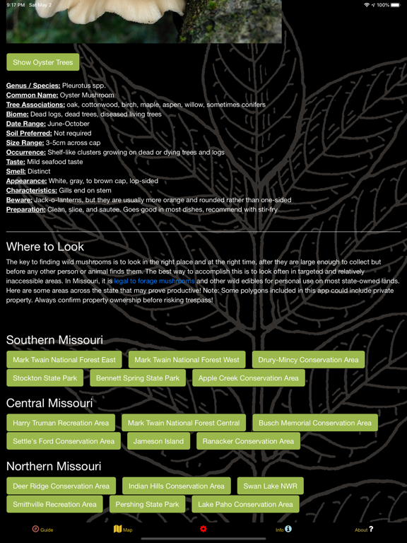 Screenshot #6 pour Missouri Mushroom Forager Map!