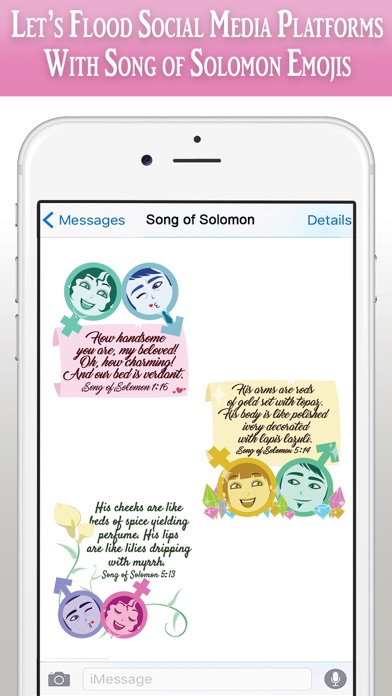 Song of Solomon Bible Emojis iPhone screenshot 10 - Lifestyle app