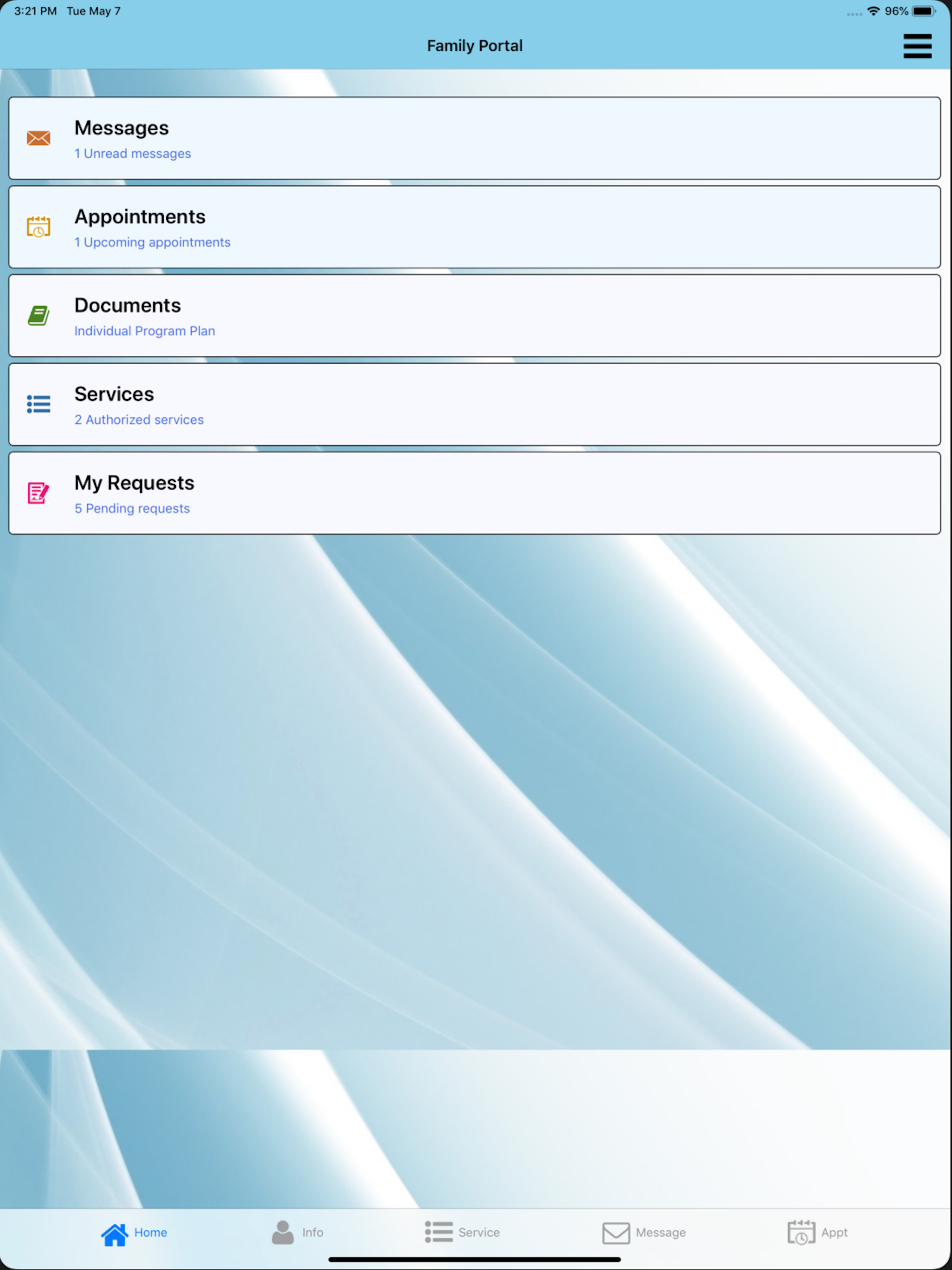 SCLARC Family Portal