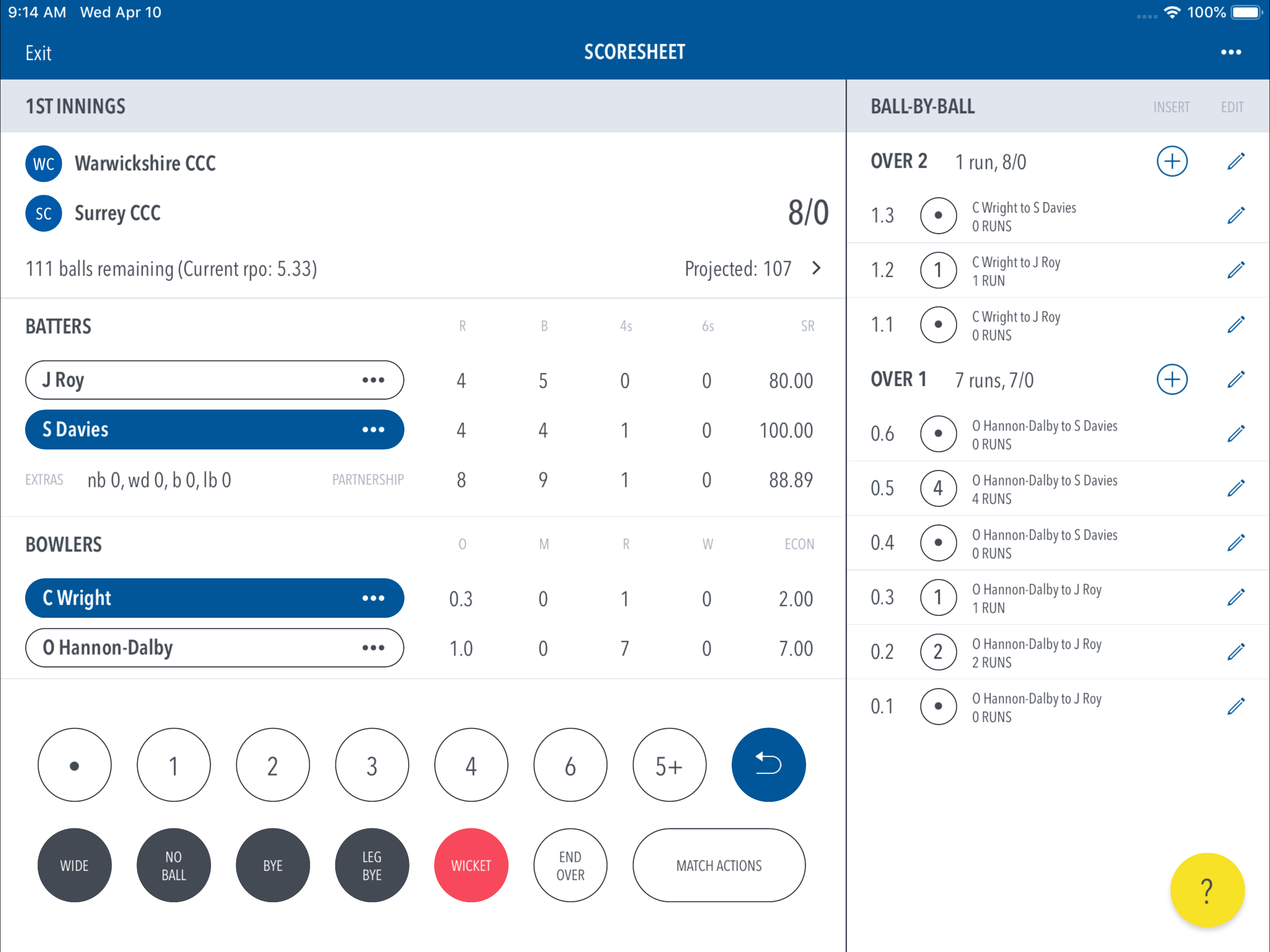 Play-Cricket Scorer screenshot 6