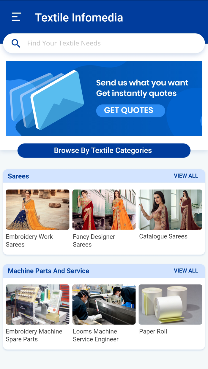 Textile Infomedia - B2B portal