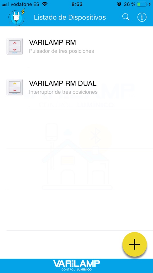 #1. RM Control Dual (iOS) Podle: VARILAMP SL