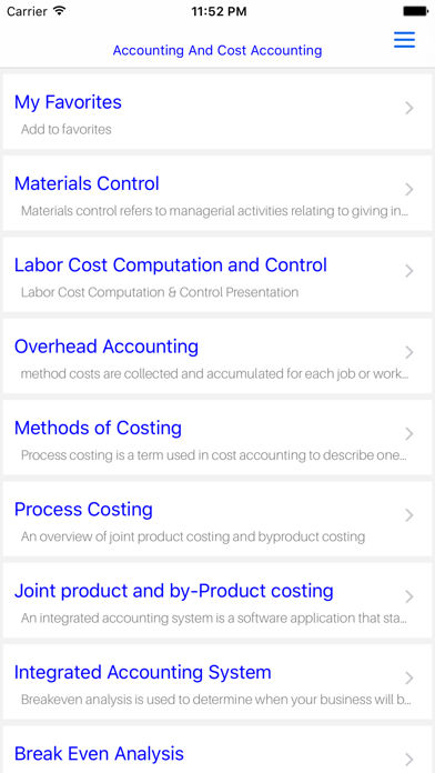 MBAAccounting&CostAccounting iPhone screenshot