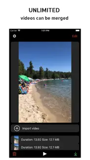 merge videos - compilation iphone screenshot 2