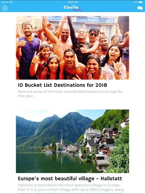 EuroTrip Adventures iPad screenshot 4 - Travel app