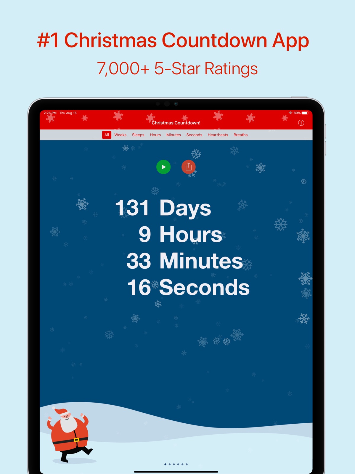 Christmas Countdown! ipad screenshot 1