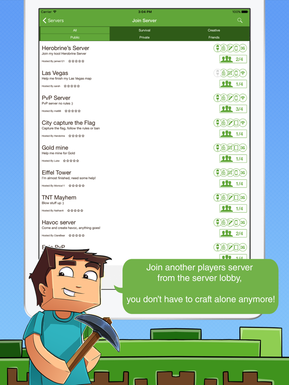 Screenshot #5 pour Multiplayer for Minecraft PE