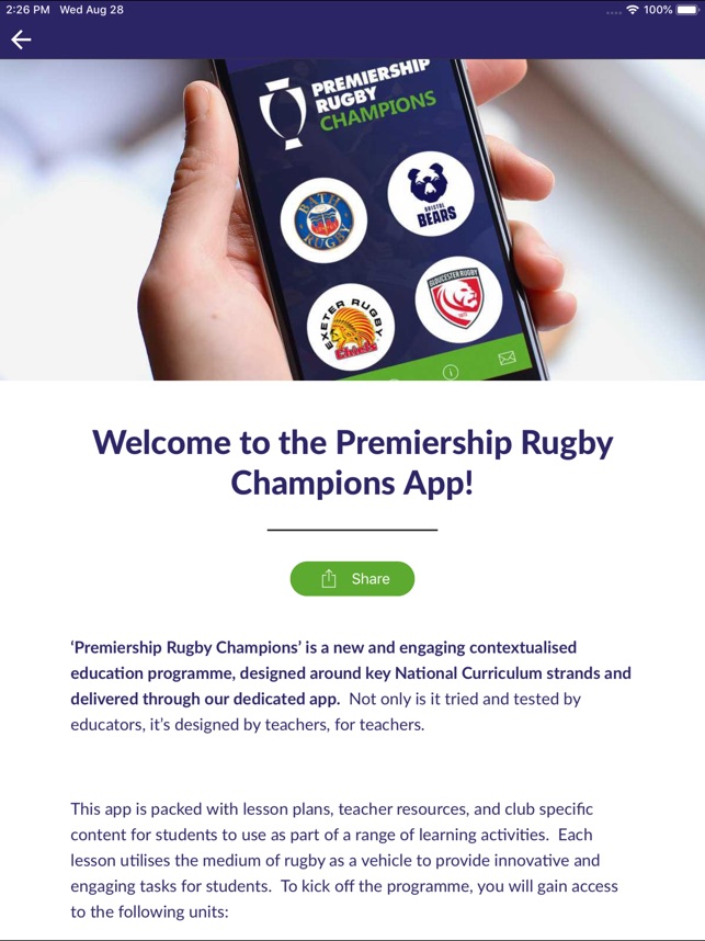 Premiership Rugby Champions on the App Store