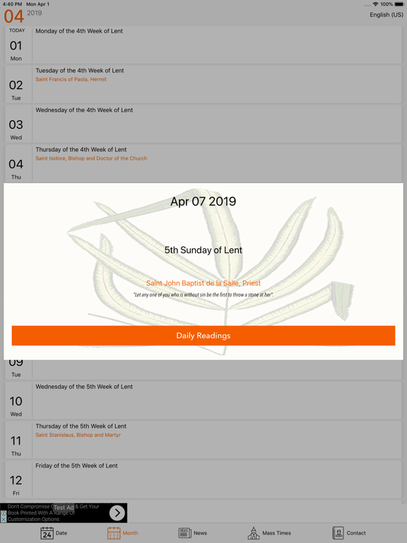 Screenshot #5 pour Roman Catholic Calendar