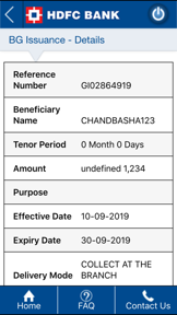 HDFC Bank Trade Finance screenshot