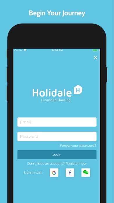 Holidale App iPhone screenshot 1 - Travel app