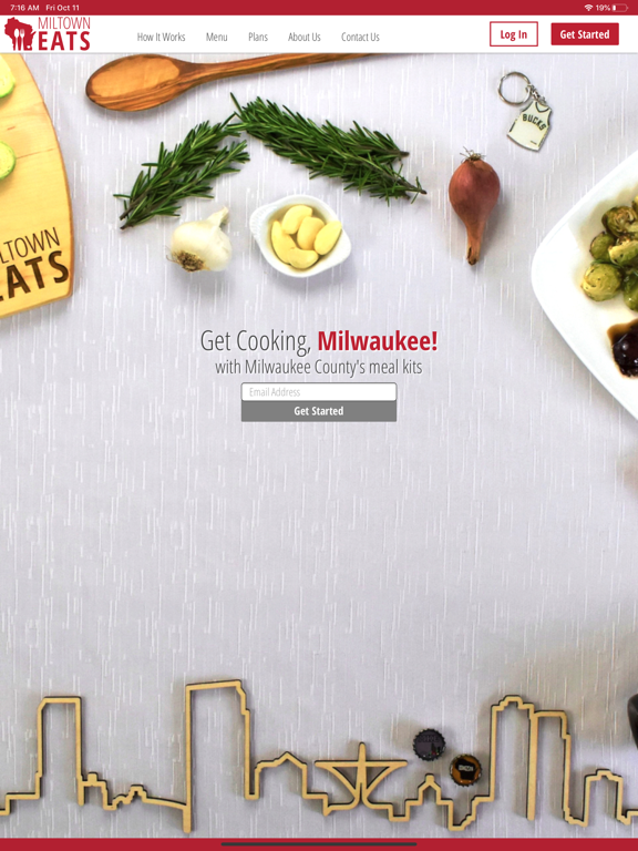 Miltown Eats iPad screenshot 1 - Food & Drink app