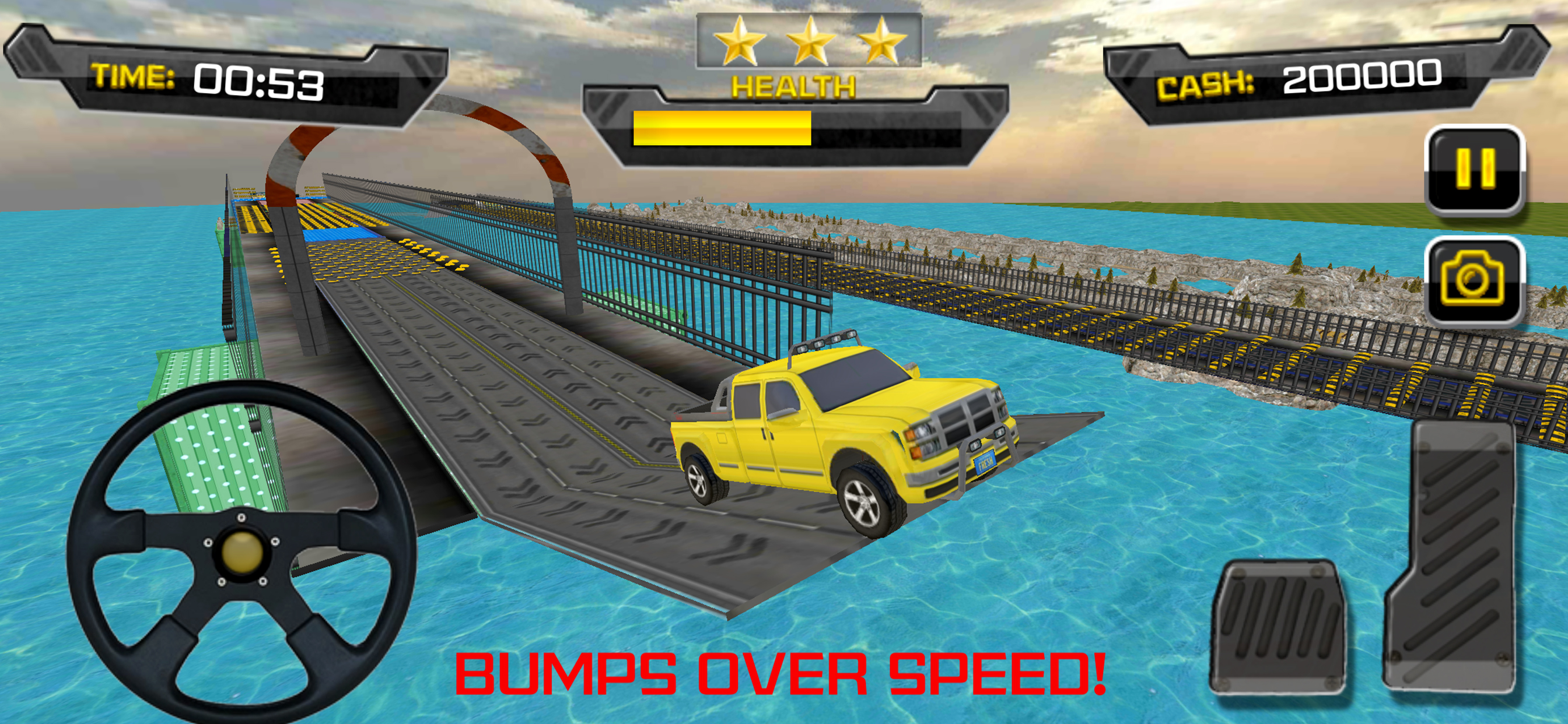 Speed Bump & Car Crash 3D