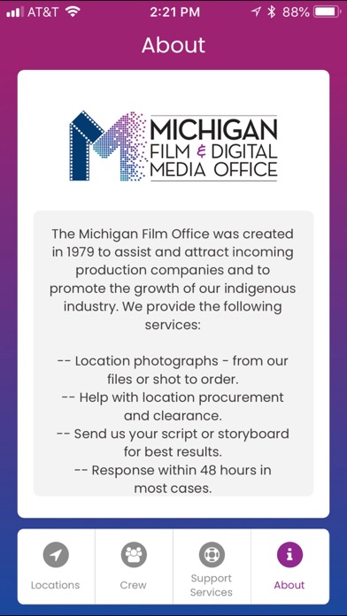 Michigan Film & Digital Media Screenshot