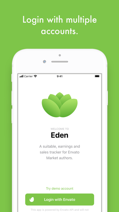 Eden - Envato Sales Tracker Screenshot
