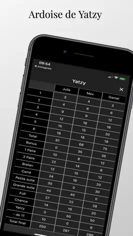 Game screenshot Ardoise de Yatzy apk